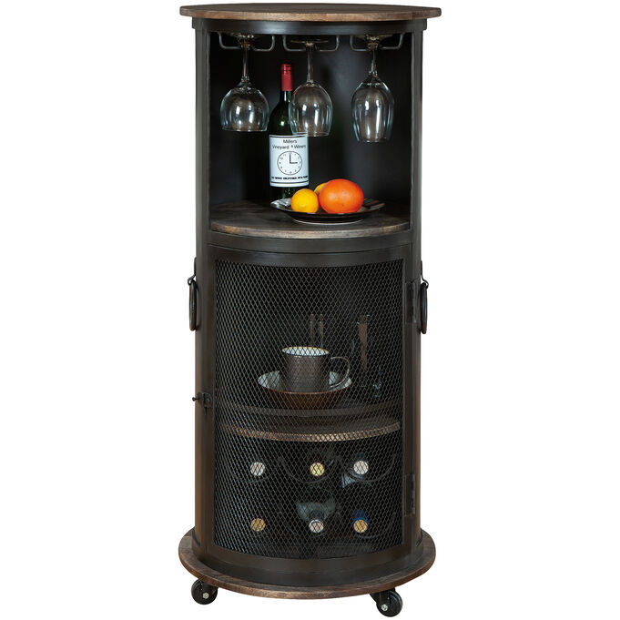 Half Pint Black Wine And Bar Cabinet