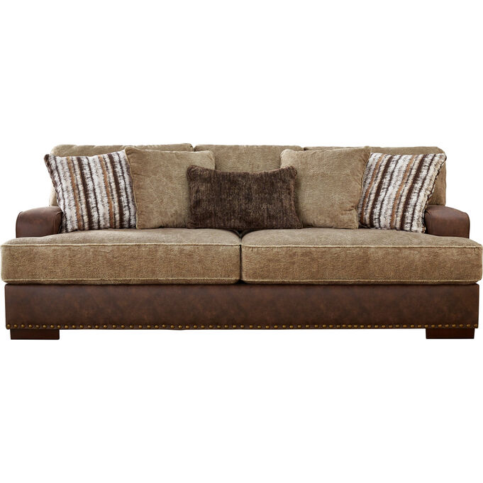 Ashley Furniture | Alesbury Chocolate Sofa