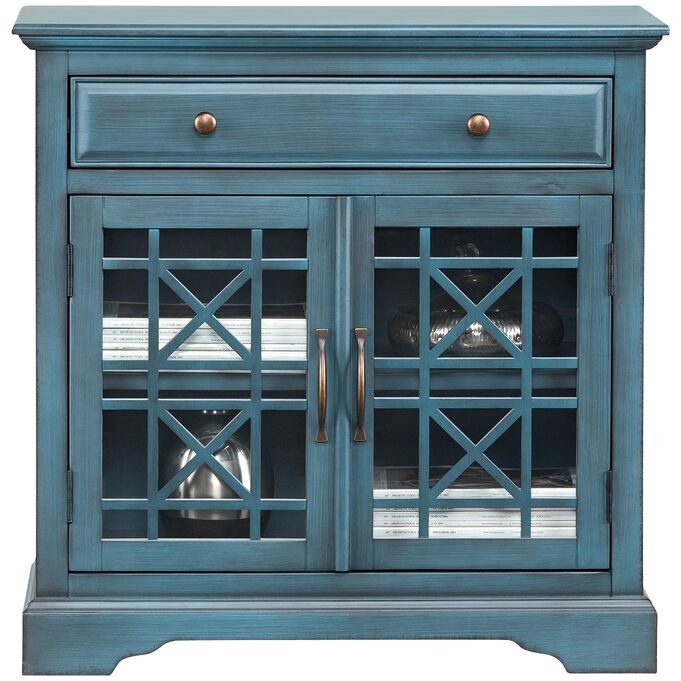 Jofran | Chilton Antique Blue Cabinet