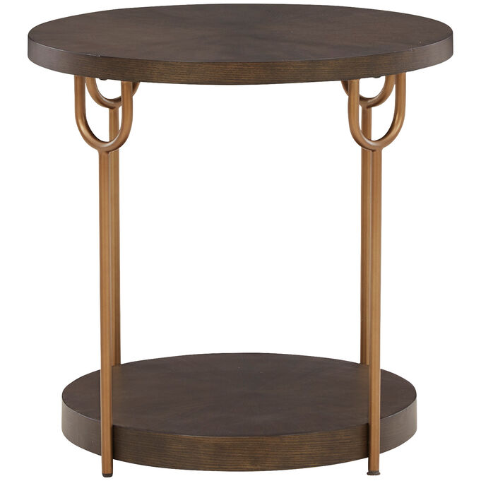 Ashley Furniture | Brazburn Dark Brown End Table