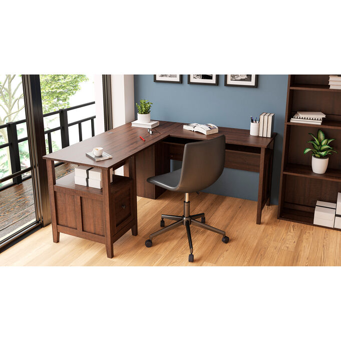 Ashley Furniture , Camiburg Warm Brown 2 Piece Desk