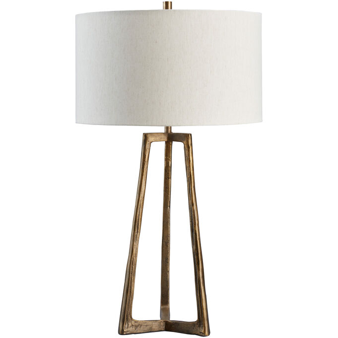 Ashley Furniture | Wynlett Antique Brass Table Lamp