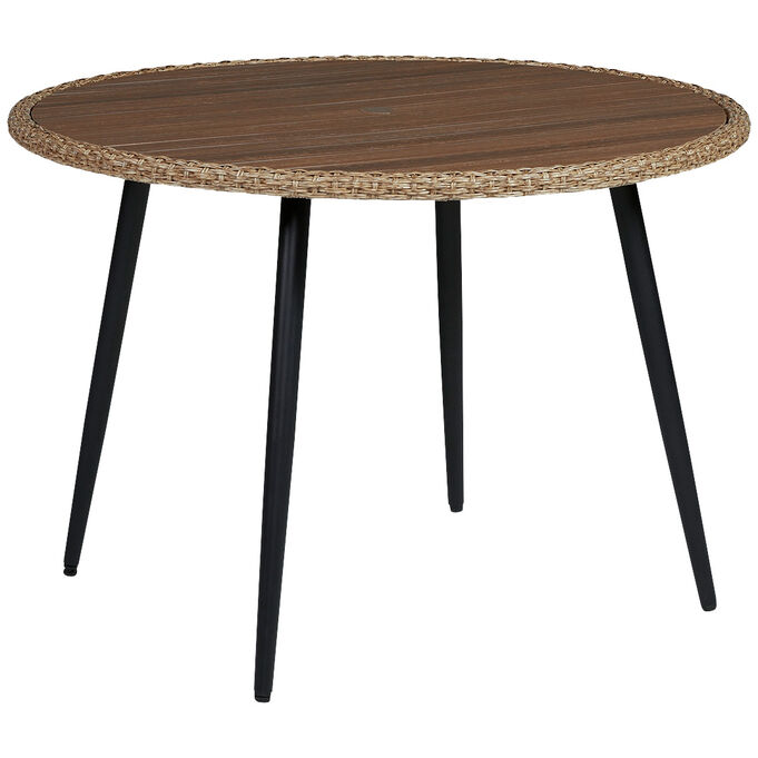 Ashley Furniture | Amaris Brown Round Dining Table