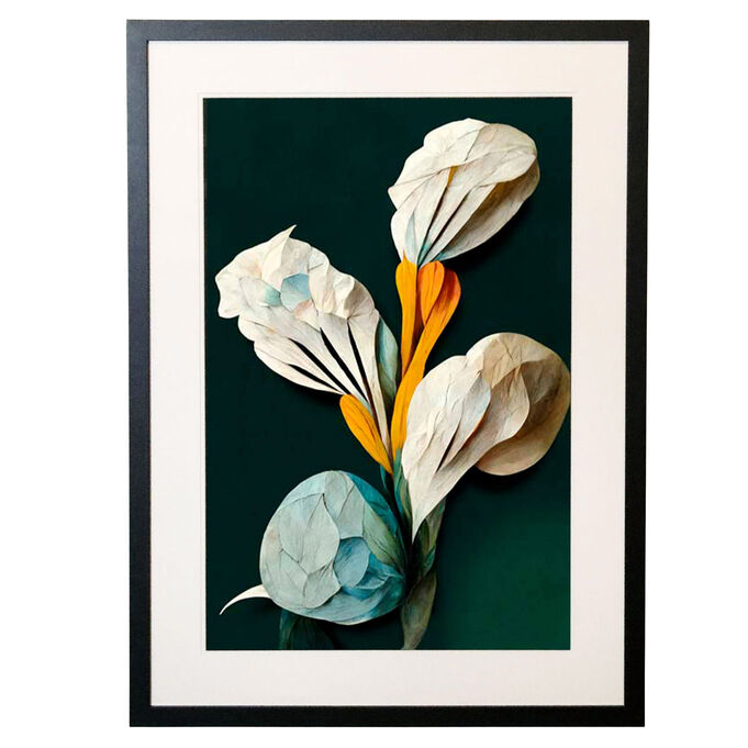 Dovetail | Paper Bouquet I Wall Art | Black