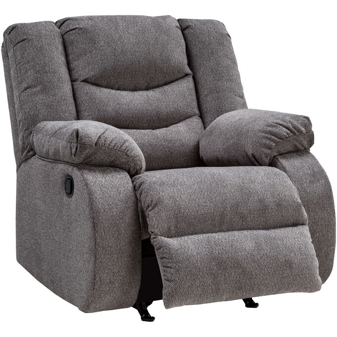 Ashley Furniture | Kent Gray Rocker Recliner Chair