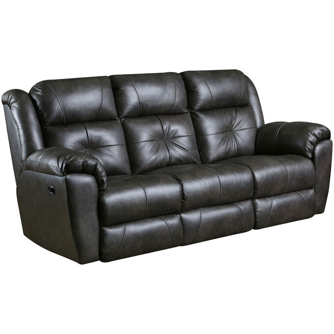 Southern Motion , Vista Slate Leather Reclining Sofa