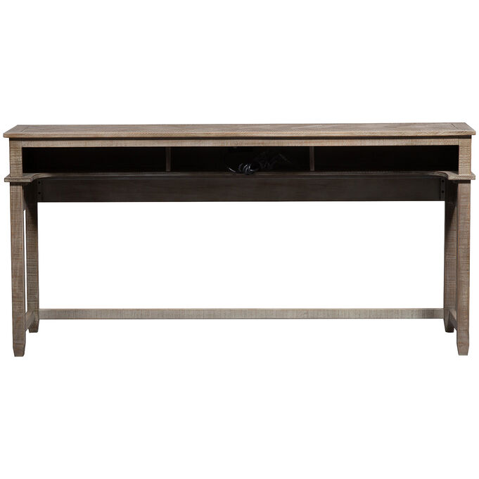 Parkland Falls Weathered Taupe Console Bar Table