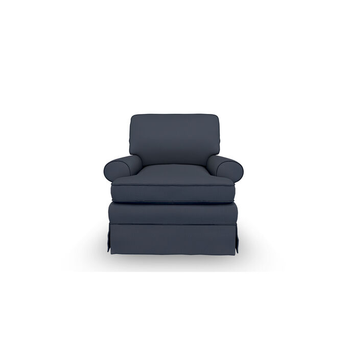 Best Home Furnishings | Quinn Indigo Swivel Glider Chair