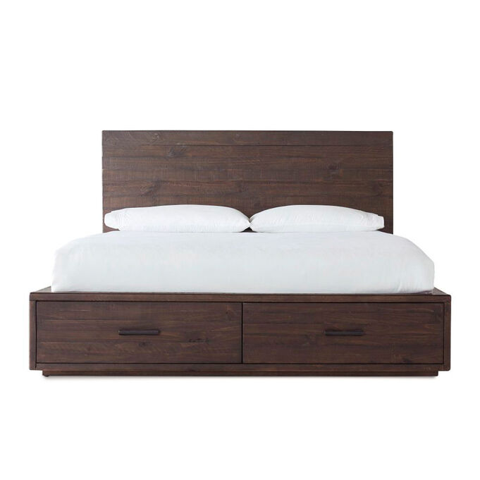 Modus Furniture International | McKinney Espresso Pine King Footboard Storage Bed