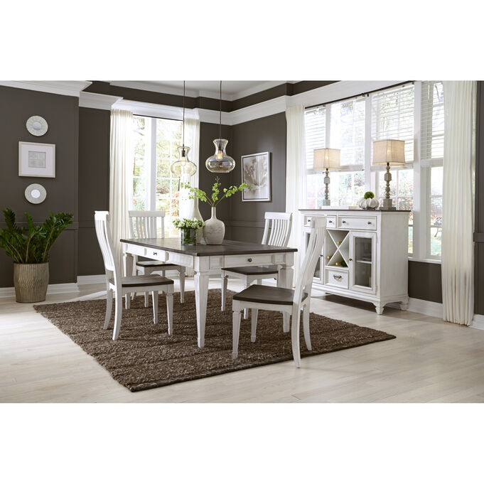 Liberty Furniture | Allyson Park White 5 Piece Rectangular Dining Set