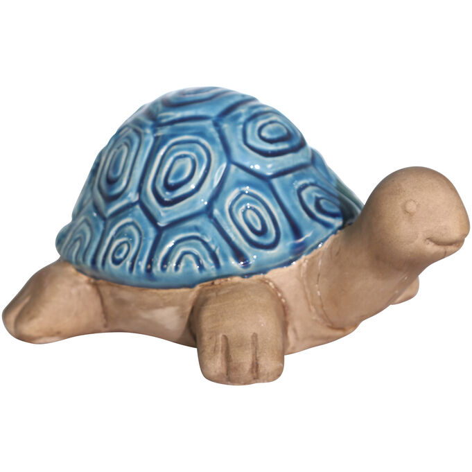 Sagebrook Home , Collected Culture Turquoise Ceramic Tortoise