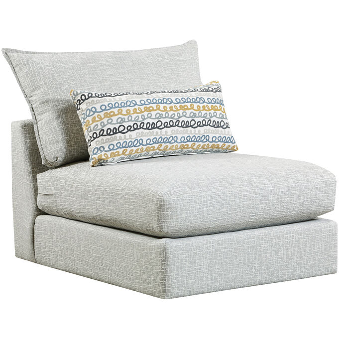 Fusion Furniture , Floza Platinum Armless Chair