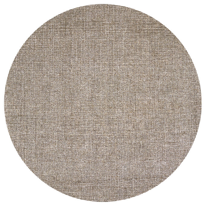 Rizzy Home , Brindleton Brown 8 Foot Round Area Rug