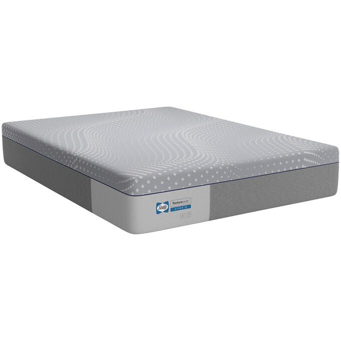 Sealy Posturepedic Lacey Soft Hybrid Queen Mattress | Gray/Silver
