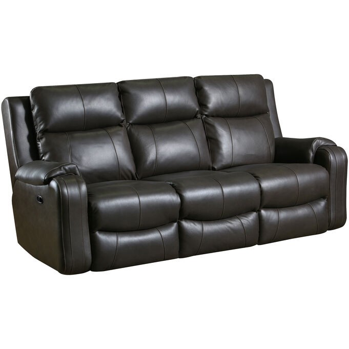 Contour Leather Fossil Reclining Sofa