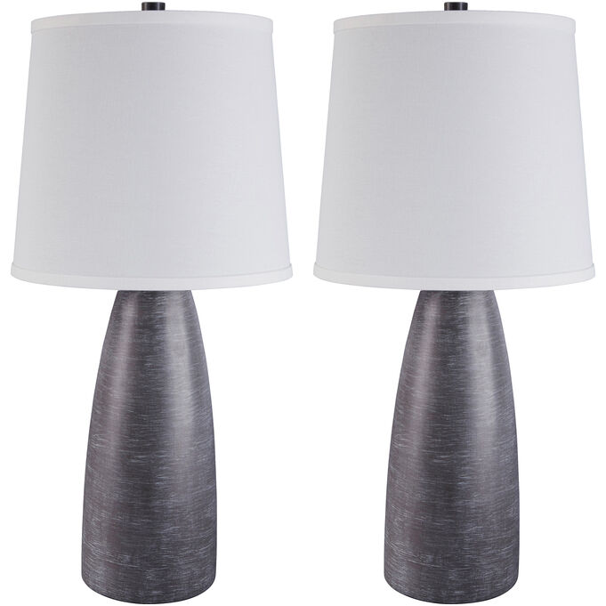 Ashley Furniture , Savona Gray Set Of 2 Table Lamps