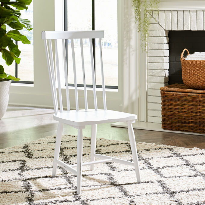 Liberty Furniture , Capeside Cottage Porcelain White Side Chair
