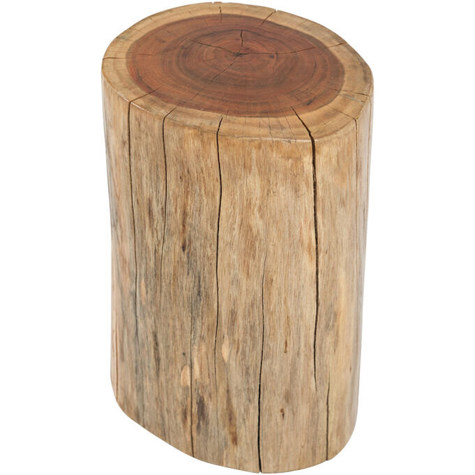 Global Archive Solid Acacia Stump Accent