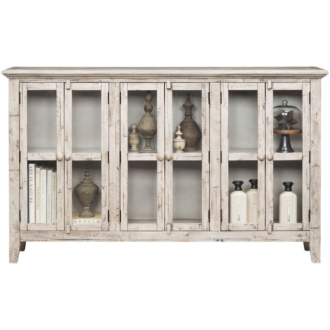 Jofran | Rustic Shores Antique White 6 Door Cabinet