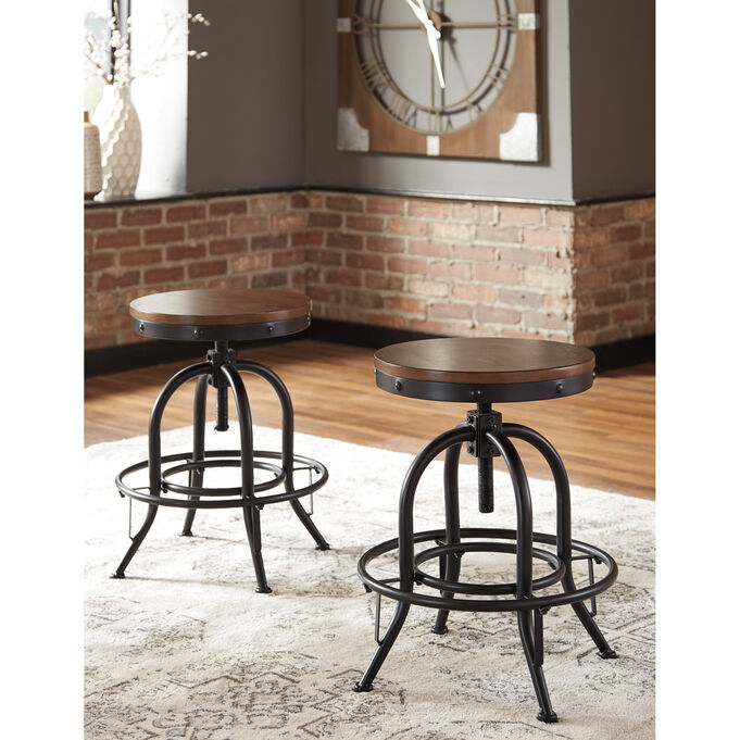 Valebeck Brown Backless Counter Stool