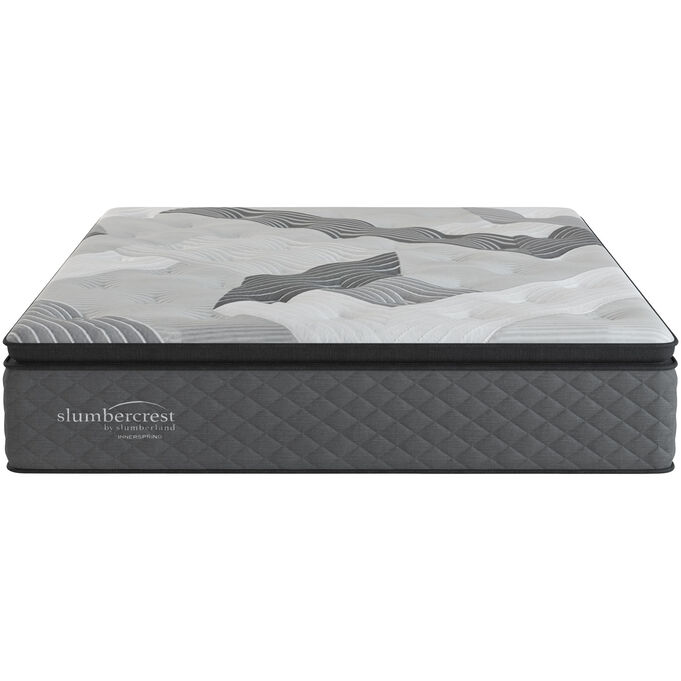 Slumbercrest Nahla Twin XL Soft Pillowtop Mattress | Gray/Silver