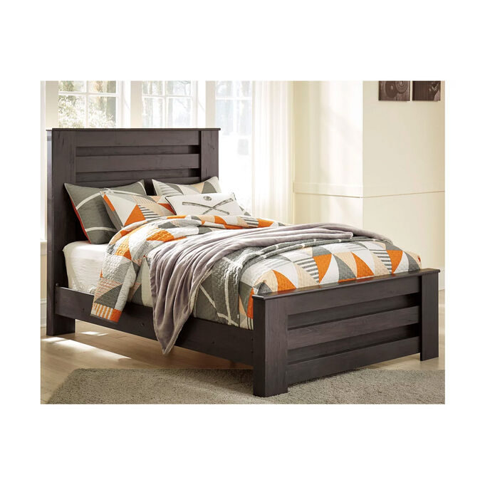 Brinxton Charcoal Full Panel Bed