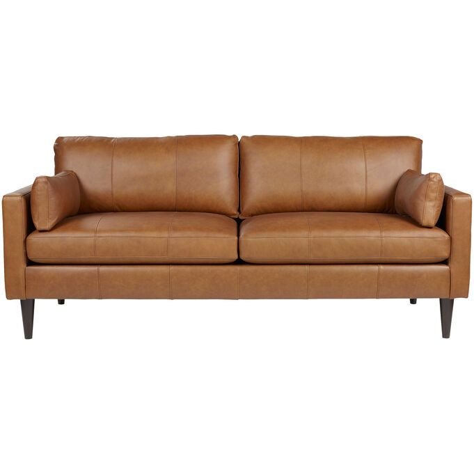 Trafton Espresso Leather Sofa