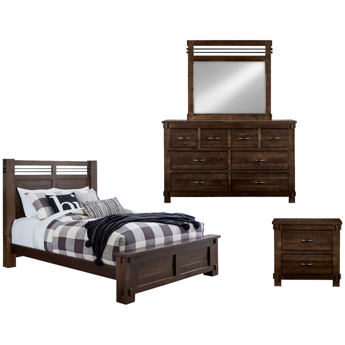 Thackery Molasses Queen 4 Piece Room Group