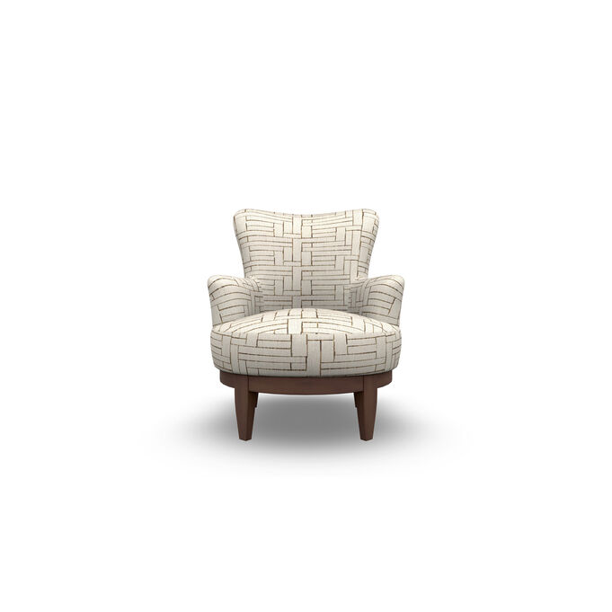 Best Home Furnishings | Justine Cream Swivel Chair