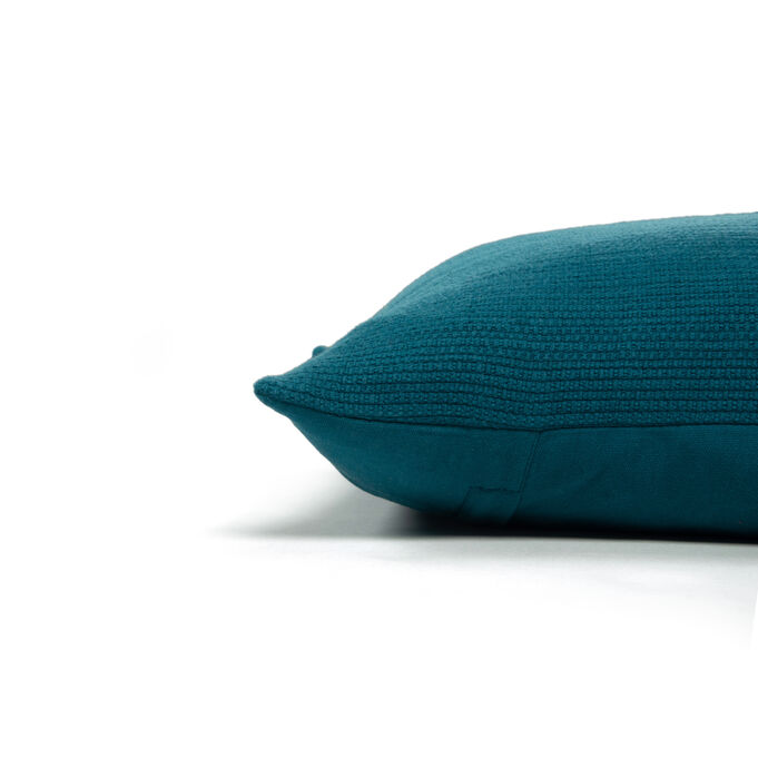 Woven Teal Down Filled Pillow