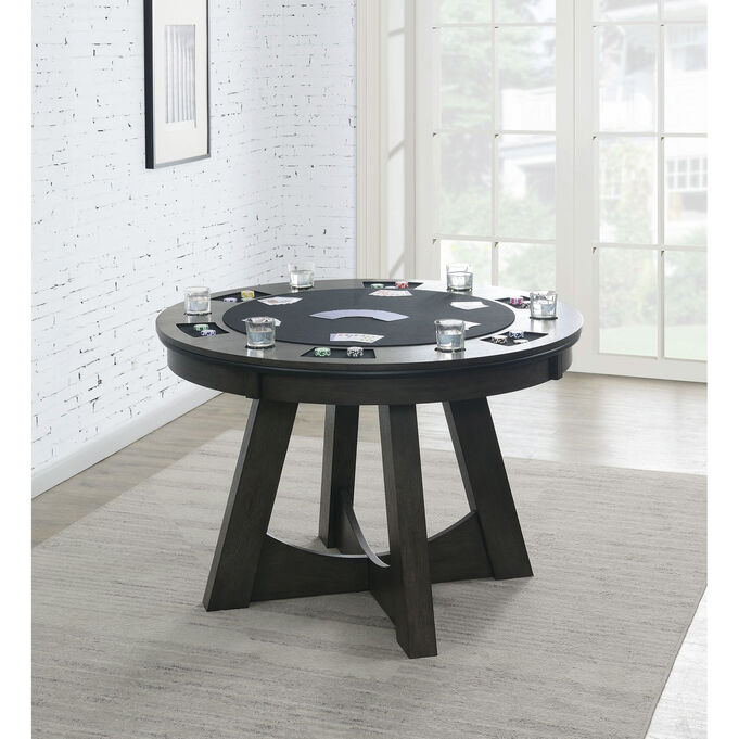 Prince Gray Round Game Table