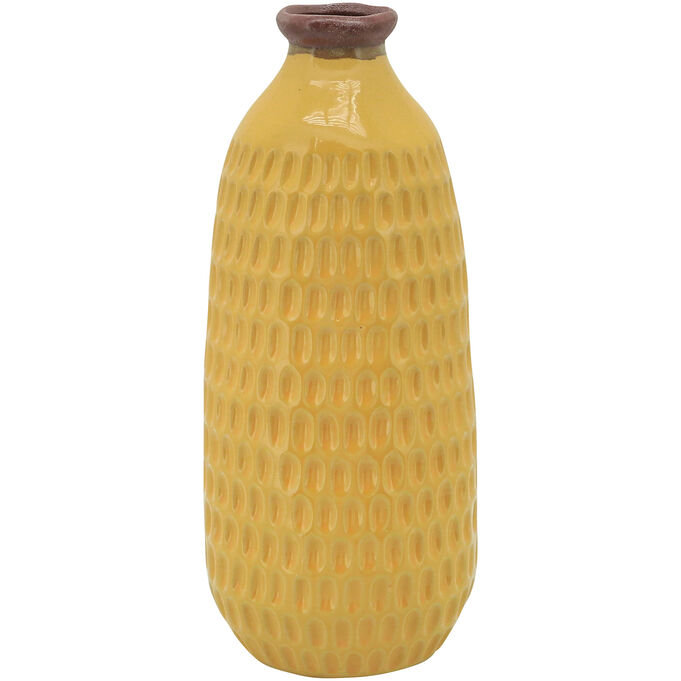 Sagebrook Home , Collected Culture Yellow 12 Vase