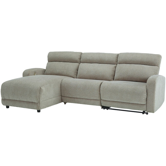 Ashley Furniture | Colleyville Stone Power Left Chaise Sofa