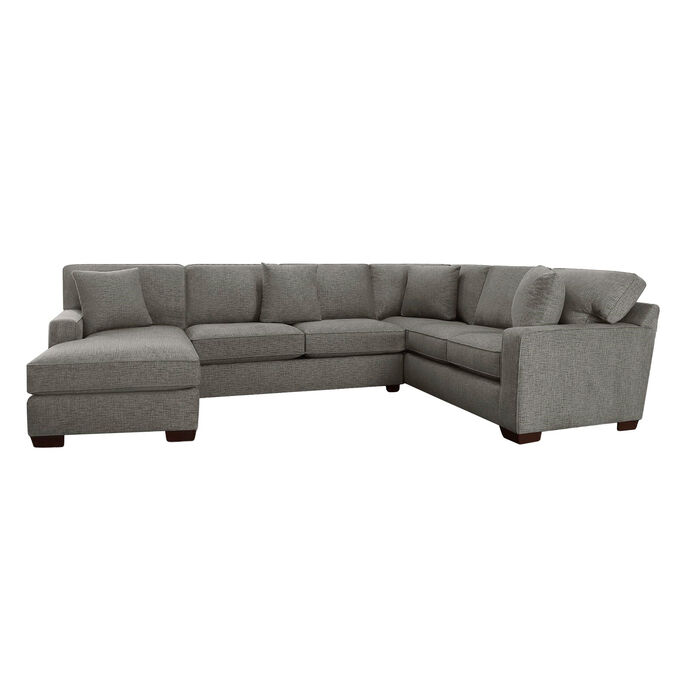 Connections Gunmetal Track 3 Piece Left Arm Facing Chaise Sectional