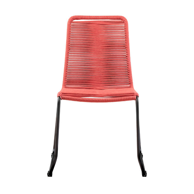 Armen Living | Shasta Brick Stackable Side Chair