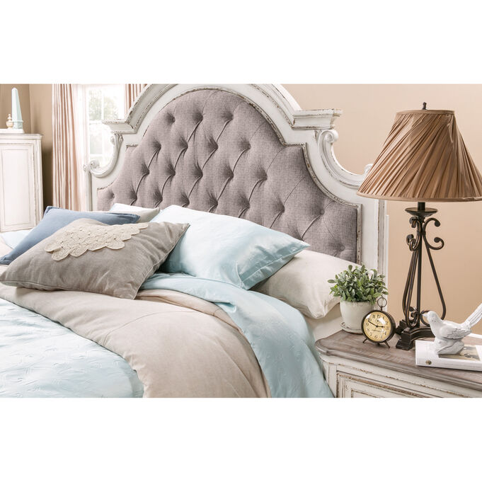 Magnolia Manor White King Bed