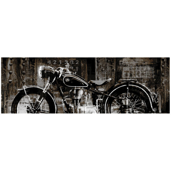 Art Effects | Vintage Motorcycle Wall Art | Black