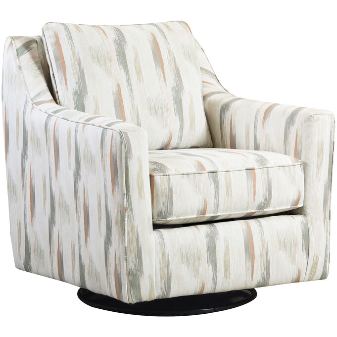 Fusion Furniture , Ladon Celadon Swivel Glider Chair