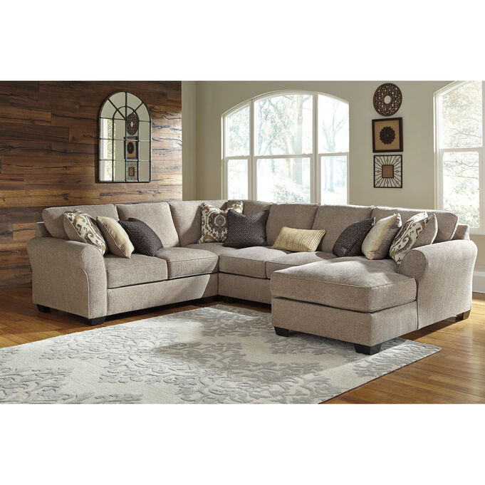 Ashley Furniture | Pantomime Driftwood 4 Piece Right Chaise Loveseat Sectional