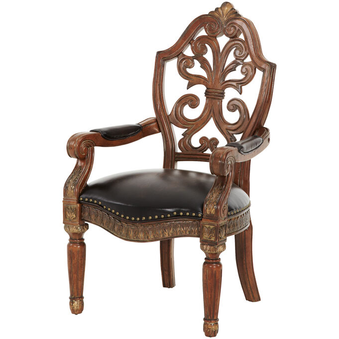Aico , Villa Valencia Classic Chestnut Desk Arm Chair
