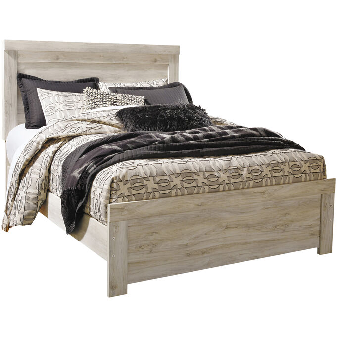 Ashley Furniture | Bellaby Whitewash Queen Panel Bed