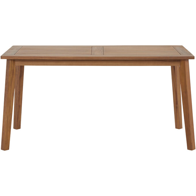 Ashley Furniture | Janiyah Light Brown Light Brown Outdoor Rectangle Dining Table