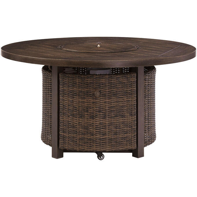 Ashley Furniture | Paradise Trail Brown Fire Pit Table