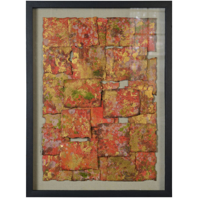 Screen Gems , Abstract Red Shadow Box