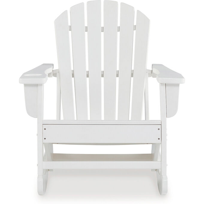 Ashley Furniture | Sundown Treasure White Outdoor Rocking Chair