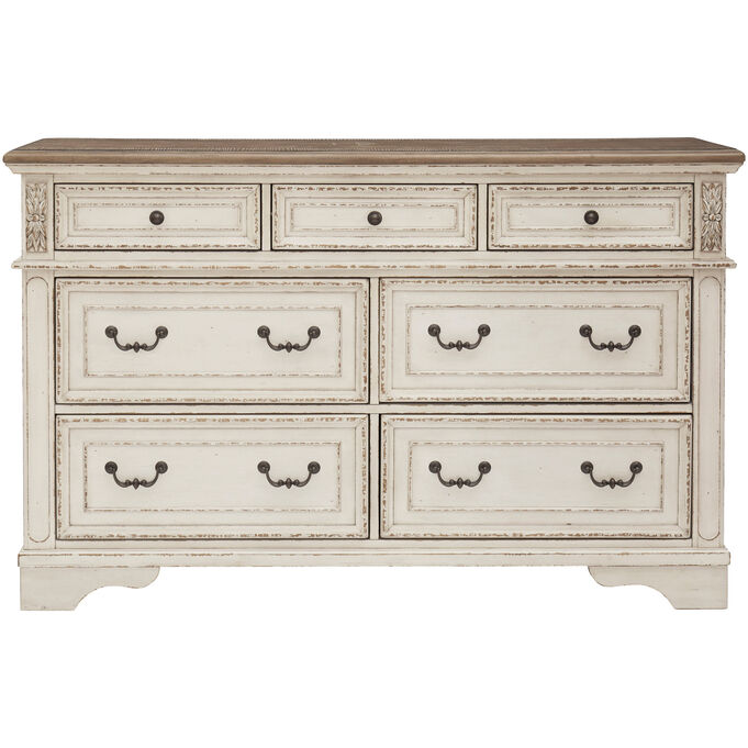 Ashley Furniture , Realyn White 7 Drawer Dresser