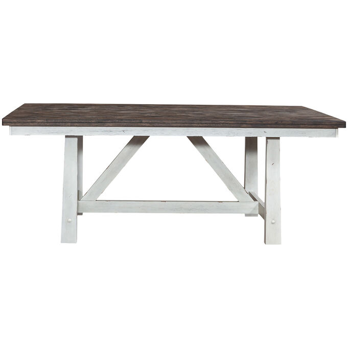 Liberty Furniture | Farmhouse White Fixed Top Table