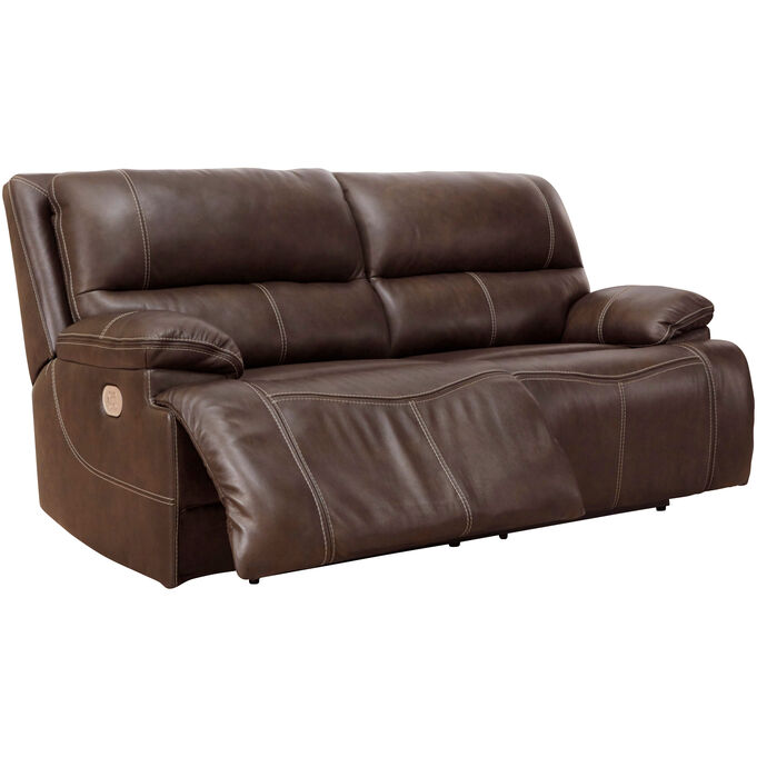 Ashley Furniture | Ricmen Walnut Power Reclining Sofa