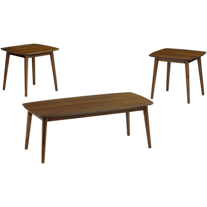 Progressive Furniture , Zen Walnut Set Of 3 Tables