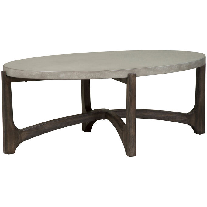 Liberty Furniture | Cascade Dark Brown Oval Coffee Table